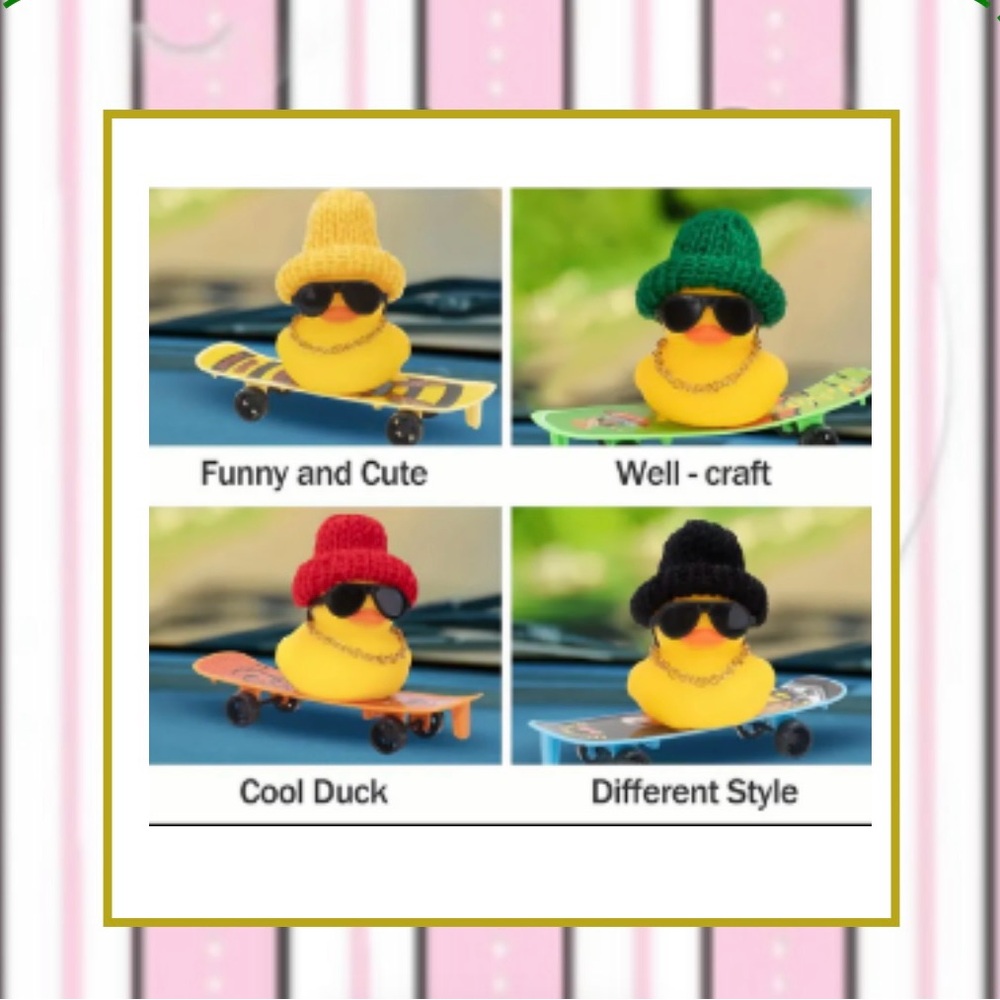 Rubber Duck Car Dashboard Decoration (1 pcs - YOUR CHOICE)